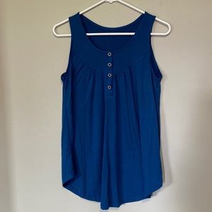 Navy loose fitting tank top
